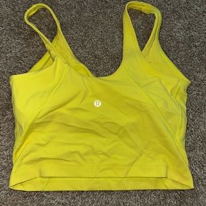Neon yellow Lululemon align tank